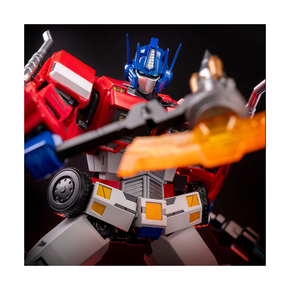Transformers Optimus Prime Combot Diecast Figure 19cm | LED Light-Up